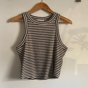 Ee:some black & tan tank top. Size L